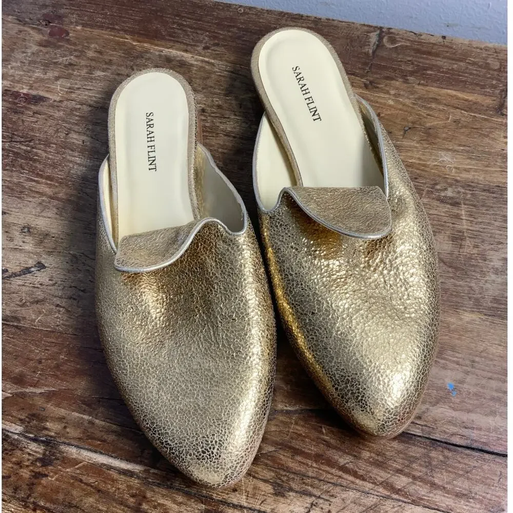 Sarah Flint Andrea Slide‎ in gold size 40